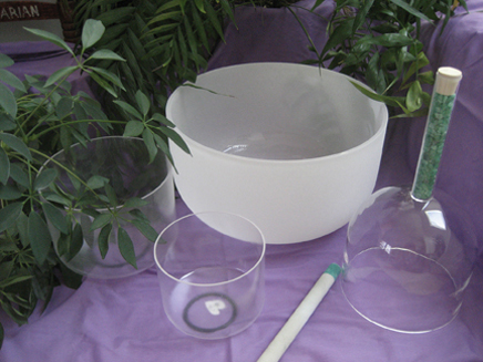 crystal singing bowls